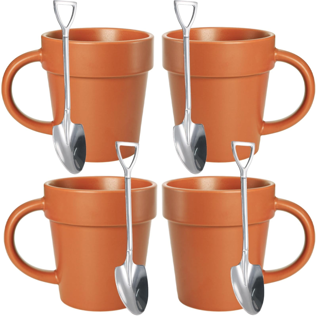 Covzoe tazas jardín 4 unidades: perfecto para desayunos en casa.