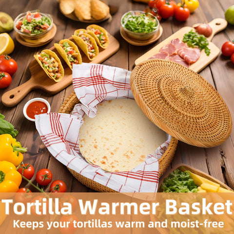 Covzoe uso versátil para tortillas wraps y panqueques en mesa