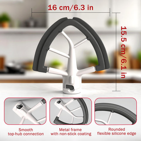 Cowbright bordes de silicona y metal permiten incorporar ingredientes uniformemente.