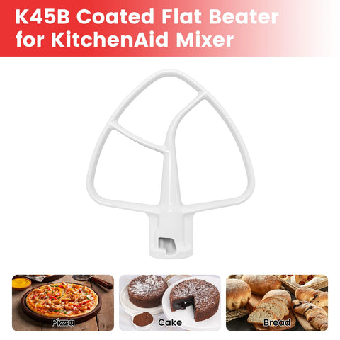Cowbright K45B batidor recubierto para KitchenAid, fácil de limpiar y apto para lavavajillas