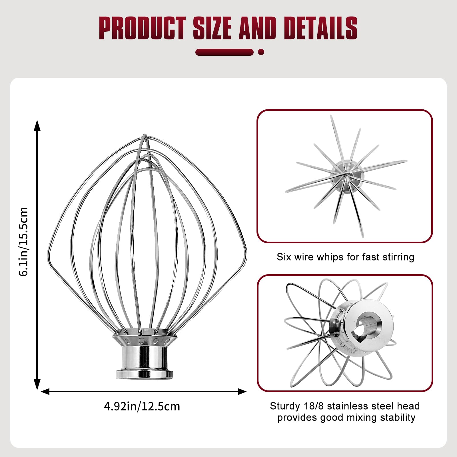 Cowbright K45WW compatibilidad con modelos KitchenAid, ajuste sin esfuerzo.