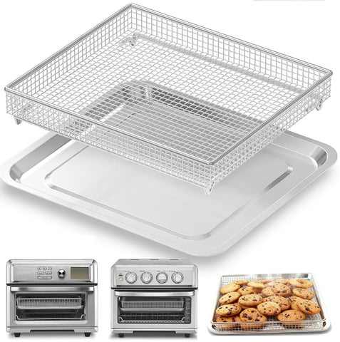 Cowherding bandeja para freidora de aire Cuisinart, ajuste perfecto 12,4 x 11 pulgadas