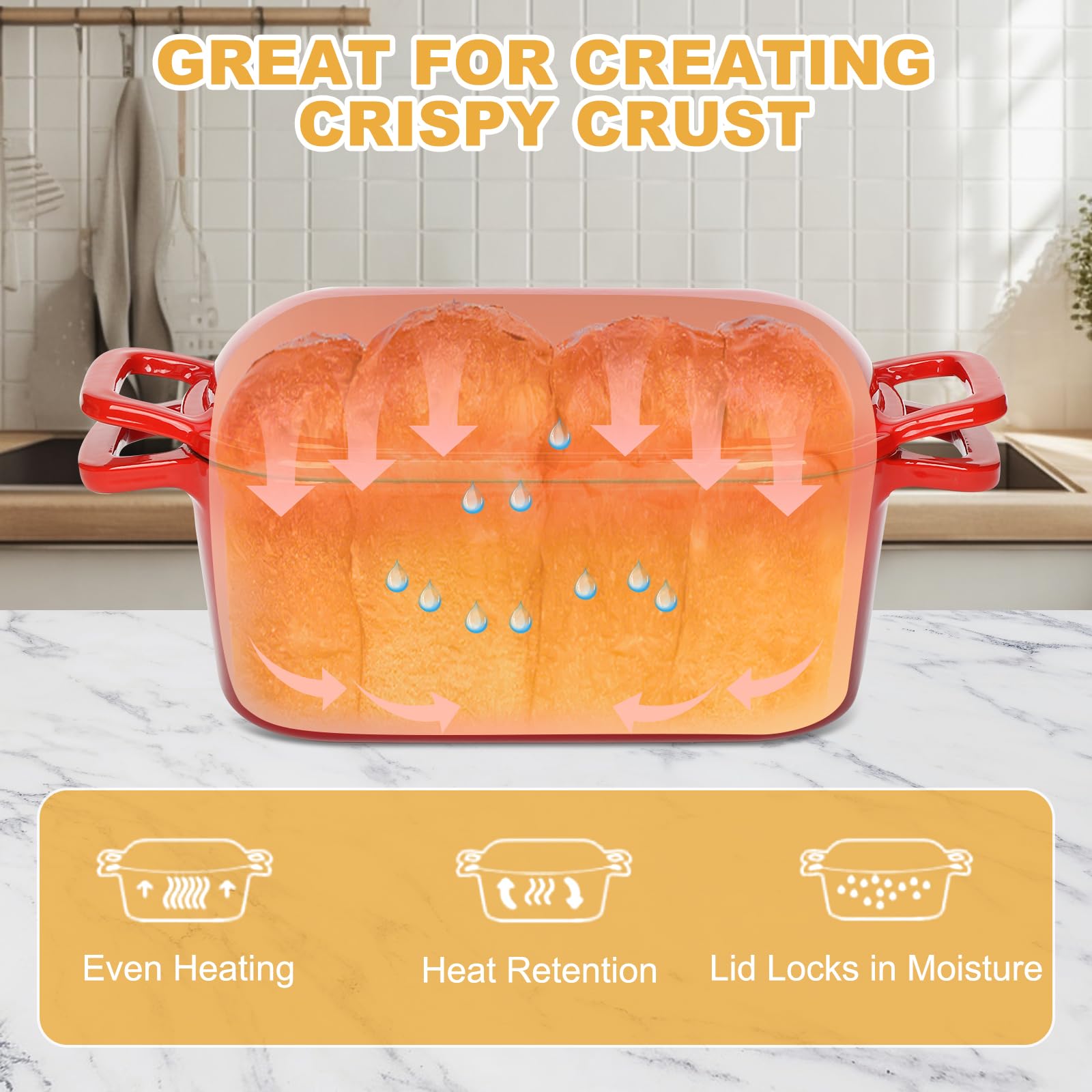 Recetario y guantes incluidos para hornear con seguridad.