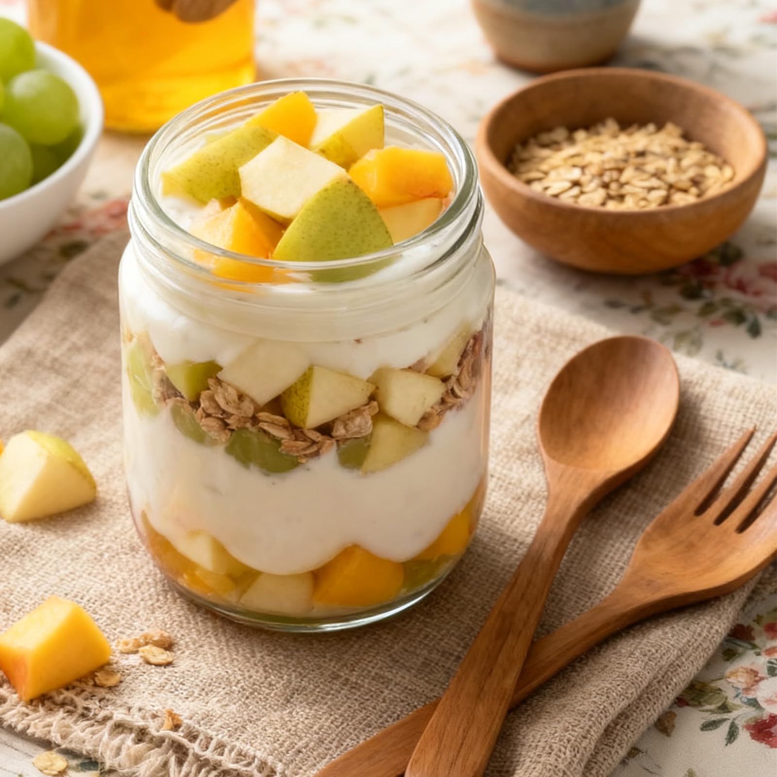 COYACOOL usos múltiples para avena, pudín y yogur.