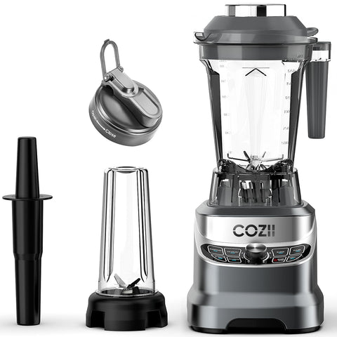 Cozii licuadora de mesa con jarra 64oz para batidos abundantes en casa.