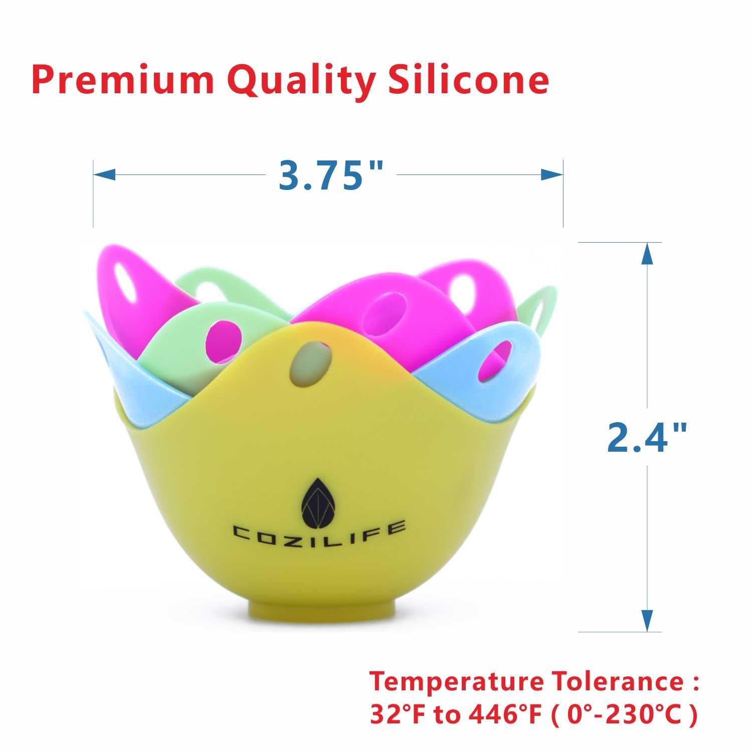Pochadores de COZILIFE con soporte de anillo para cocina estable durante la cocción.