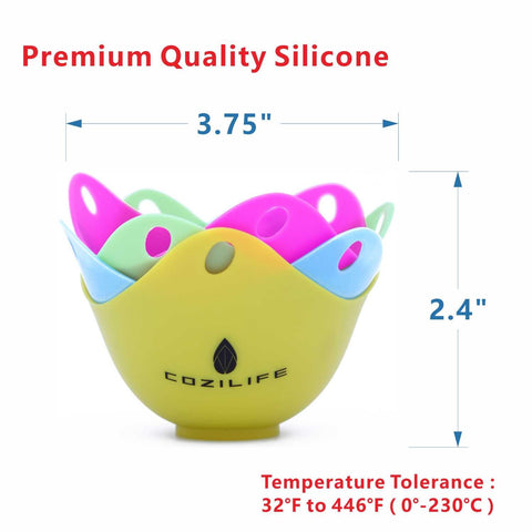 Pochadores de COZILIFE con soporte de anillo para cocina estable durante la cocción.