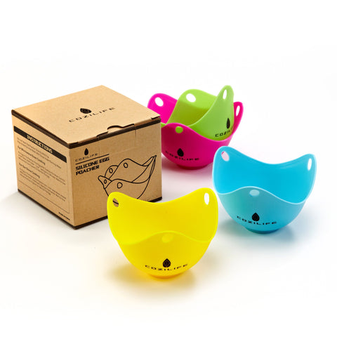 Soportes con anillo de COZILIFE mantienen el huevo estable durante la cocción.
