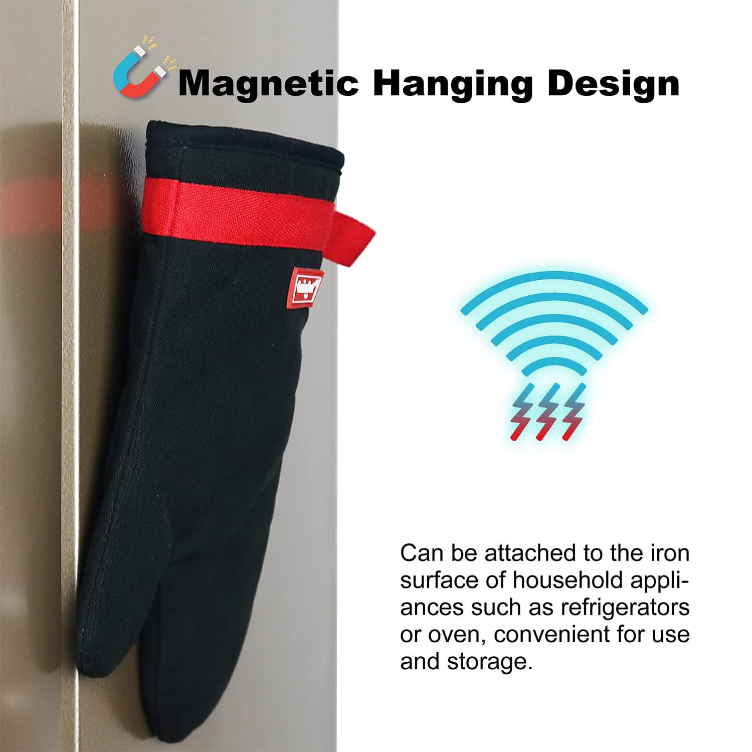Coziselect guantes magnéticos para nevera, acceso rápido a guantes