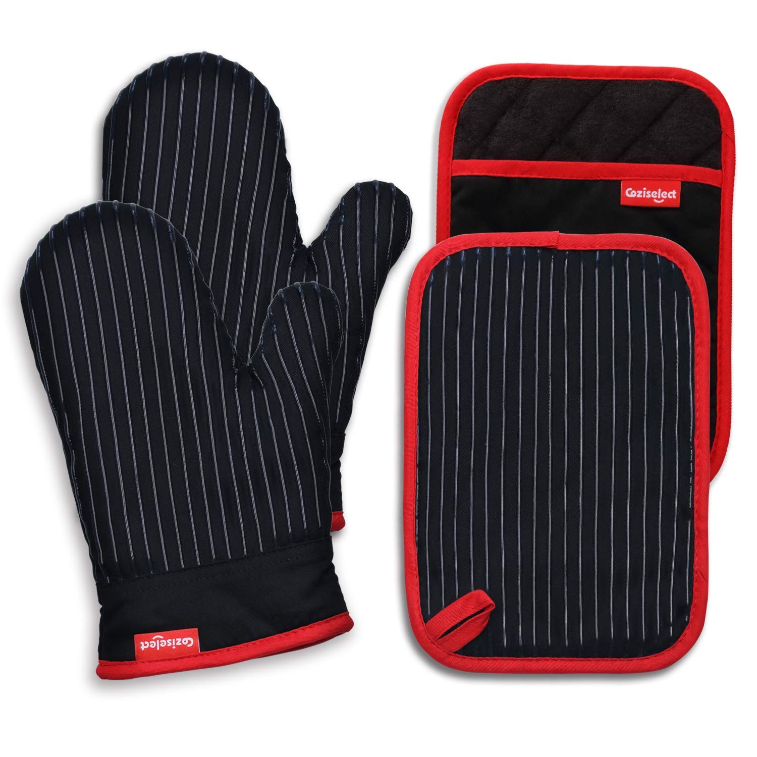 Guantes de horno Coziselect con silicona para agarre seguro al manipular bandejas