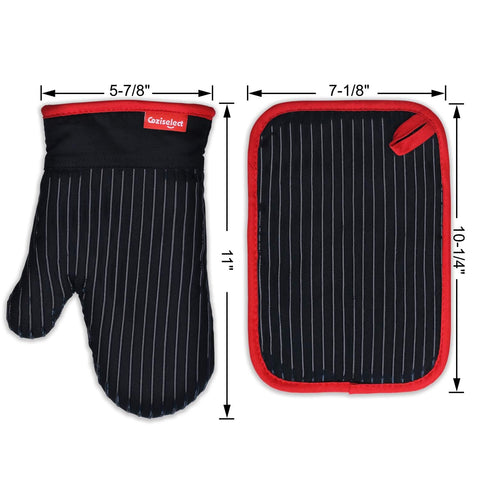 Set de 4 piezas negro Coziselect, práctico para regalo
