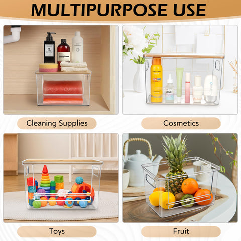 COZYCRAZE bin alimenticio para frutas y verduras, manteniendo orden y limpieza.