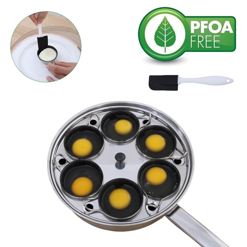 CozyKit copas antiadherentes de 75 ml para pochar huevos sin pegarse.