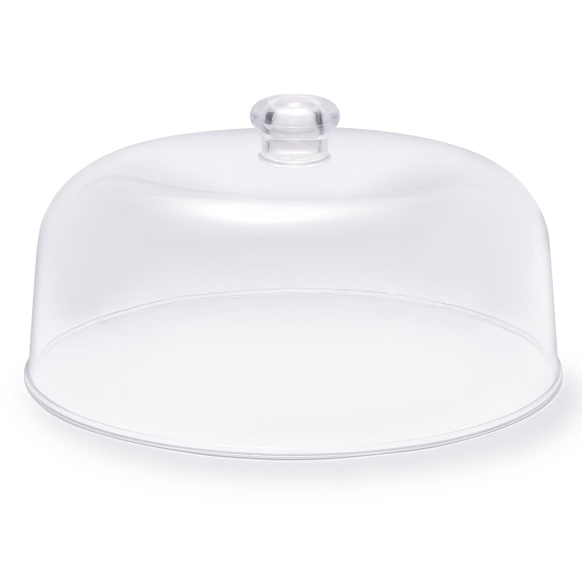 Cúpula CozyState de 11 pulgadas, acrílica y transparente, muestra el pastel con detalle.