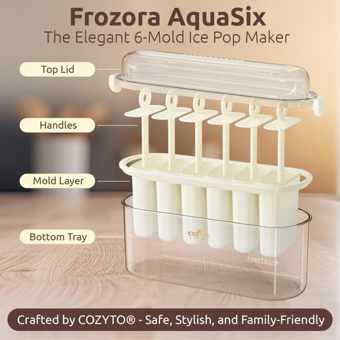 COZYTO Frozora AquaSix: diseño higiénico y almacenamiento cómodo