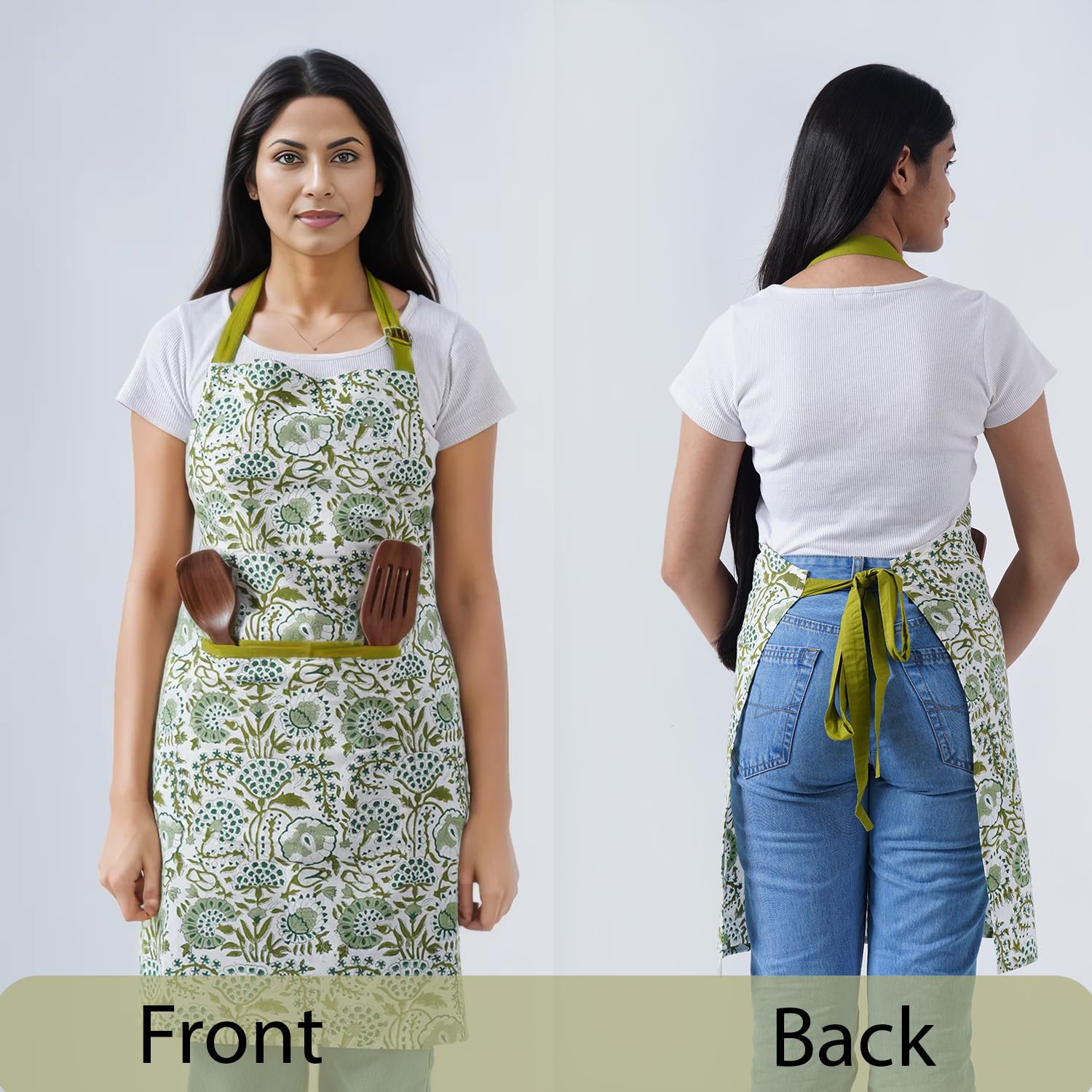 CPC COTTON PRINT CLUB delantal de tamaño estándar para uso cómodo por todos.