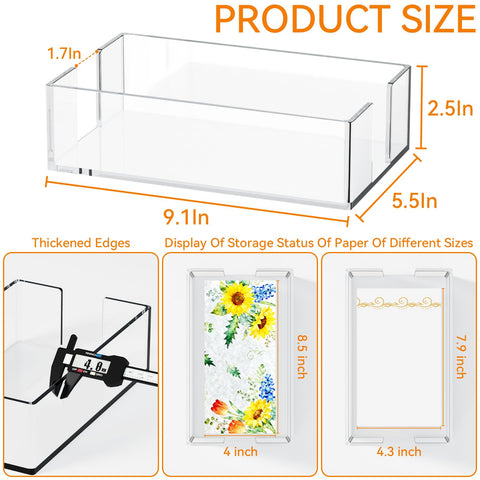cq acrylic porta-servilletas estilo moderno que combina con cualquier ambiente