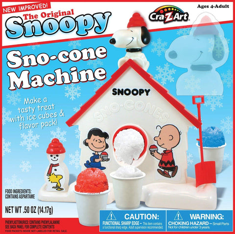 Cra-Z-Art Snoopy Maquina de Sno-Conos para meriendas refrescantes y diversión familiar.