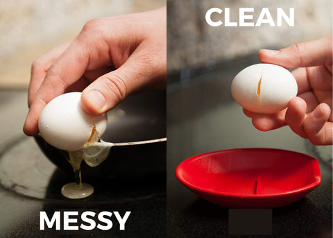 Ideal para niños, Crack'em ayuda a practicar la cocina sin desorden.