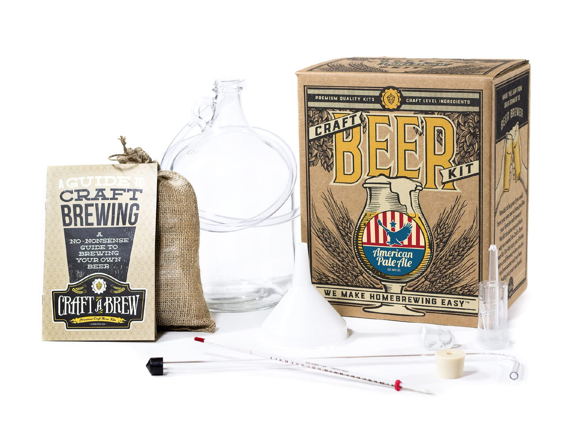 Craft A Brew: embudo del kit para empezar a hacer cerveza en casa.