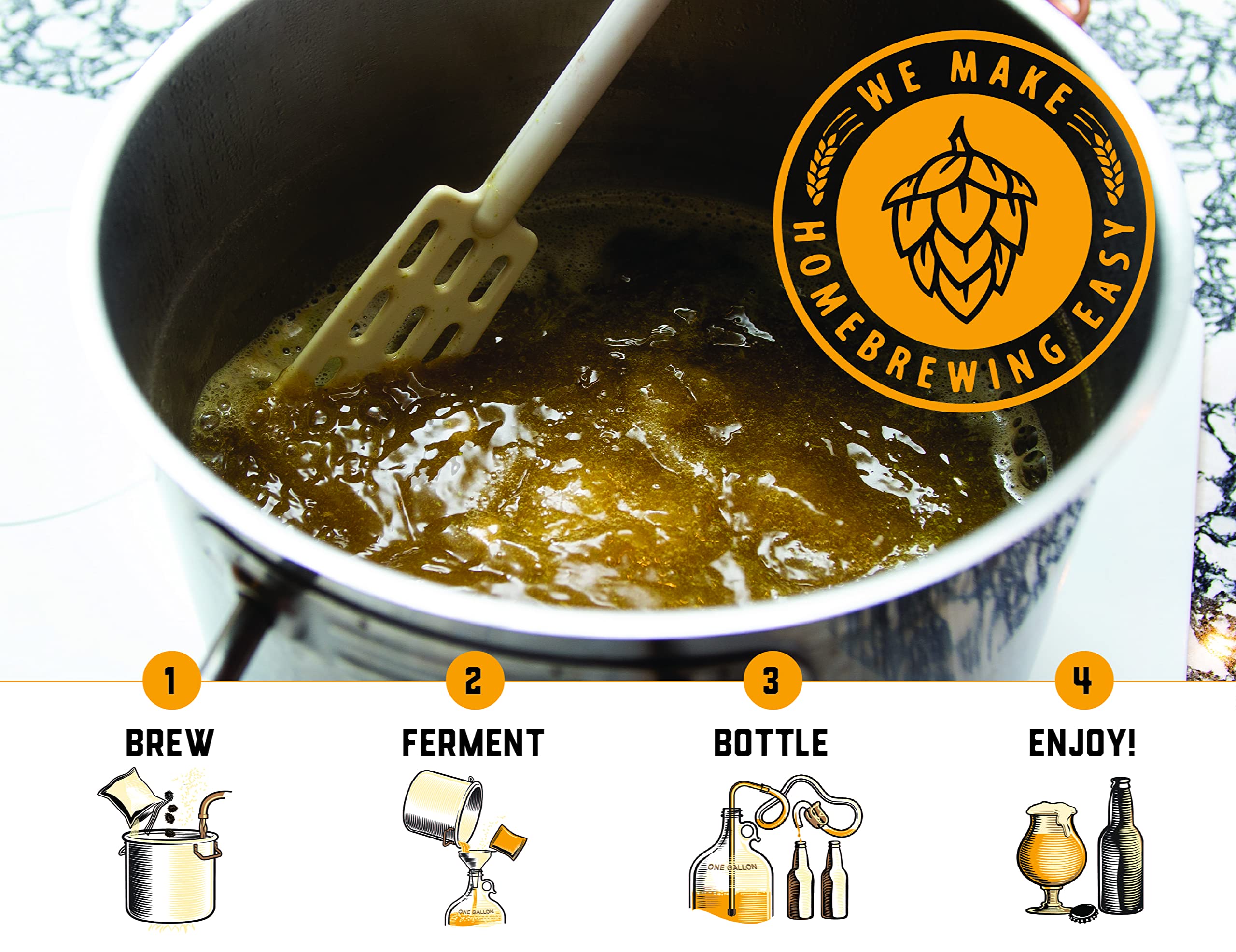 Craft A Brew Guía impresa: aprendizaje accesible para principiantes.