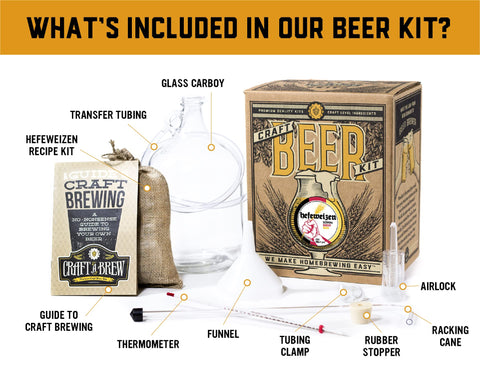 Craft A Brew Ingredientes kit: ingredientes de calidad para sabor auténtico.