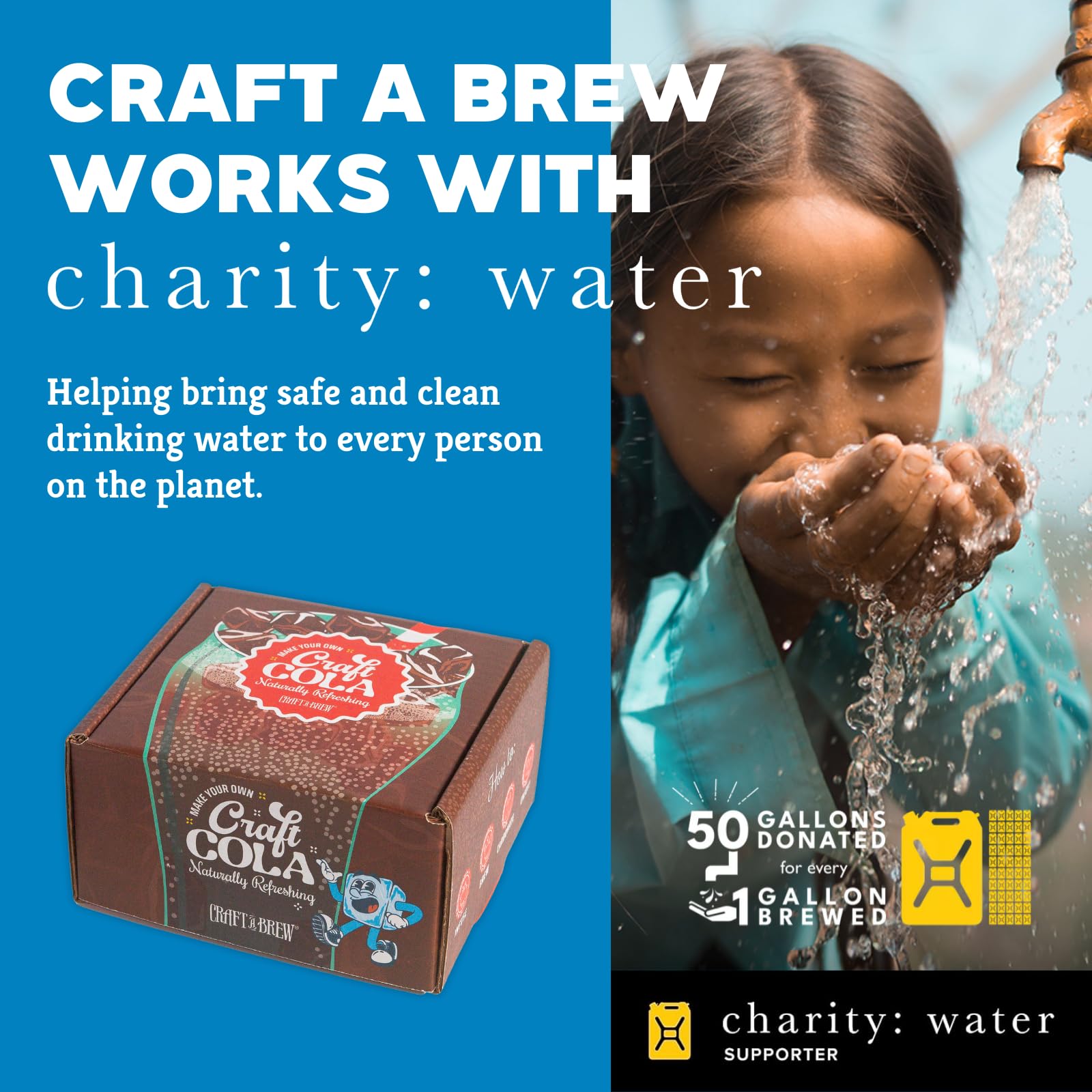 Craft A Brew: kit-cola-embotellado — kit de embotellado con levadura y tapas para empezar