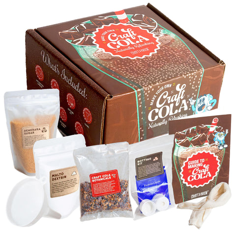 Craft A Brew: kit-cola-ingredientes — ingredientes naturales para una soda artesanal de 4 litros
