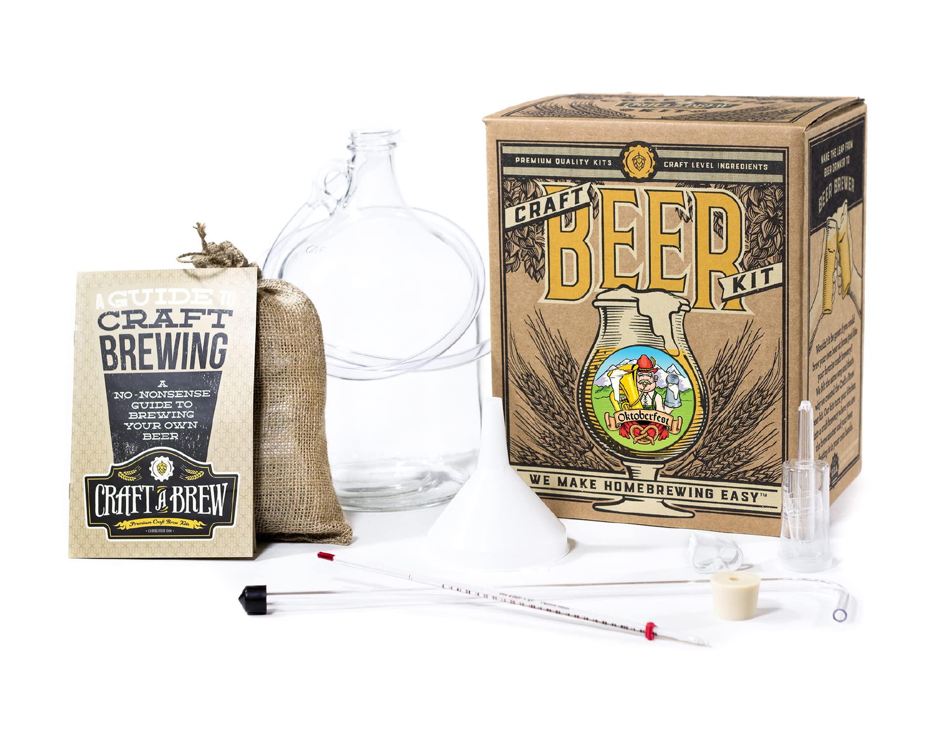Craft A Brew Oktoberfest Ale Kit empaque: todo listo para fermentar en casa