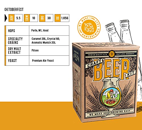 Craft A Brew Oktoberfest Ale Kit guía: instrucciones claras para aprender la elaboración