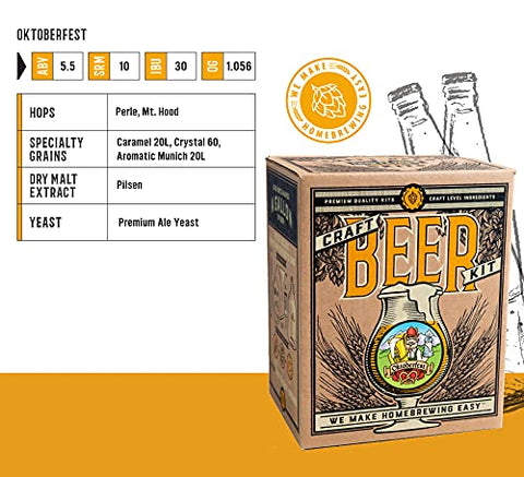Craft A Brew Oktoberfest Ale Kit guía: instrucciones claras para aprender la elaboración