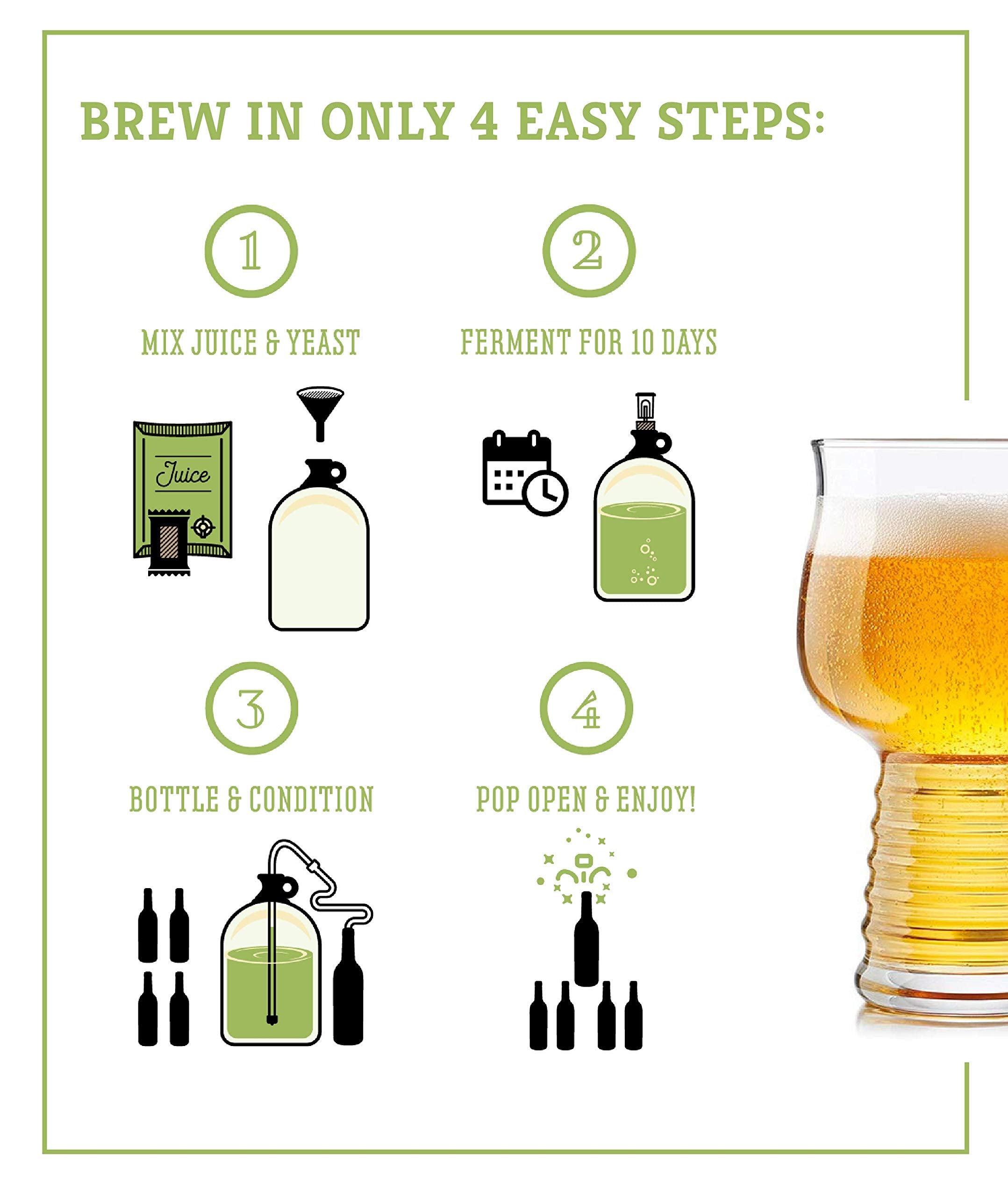 Craft A Brew tapon-goma sidra, sellado eficaz para evitar oxígeno.