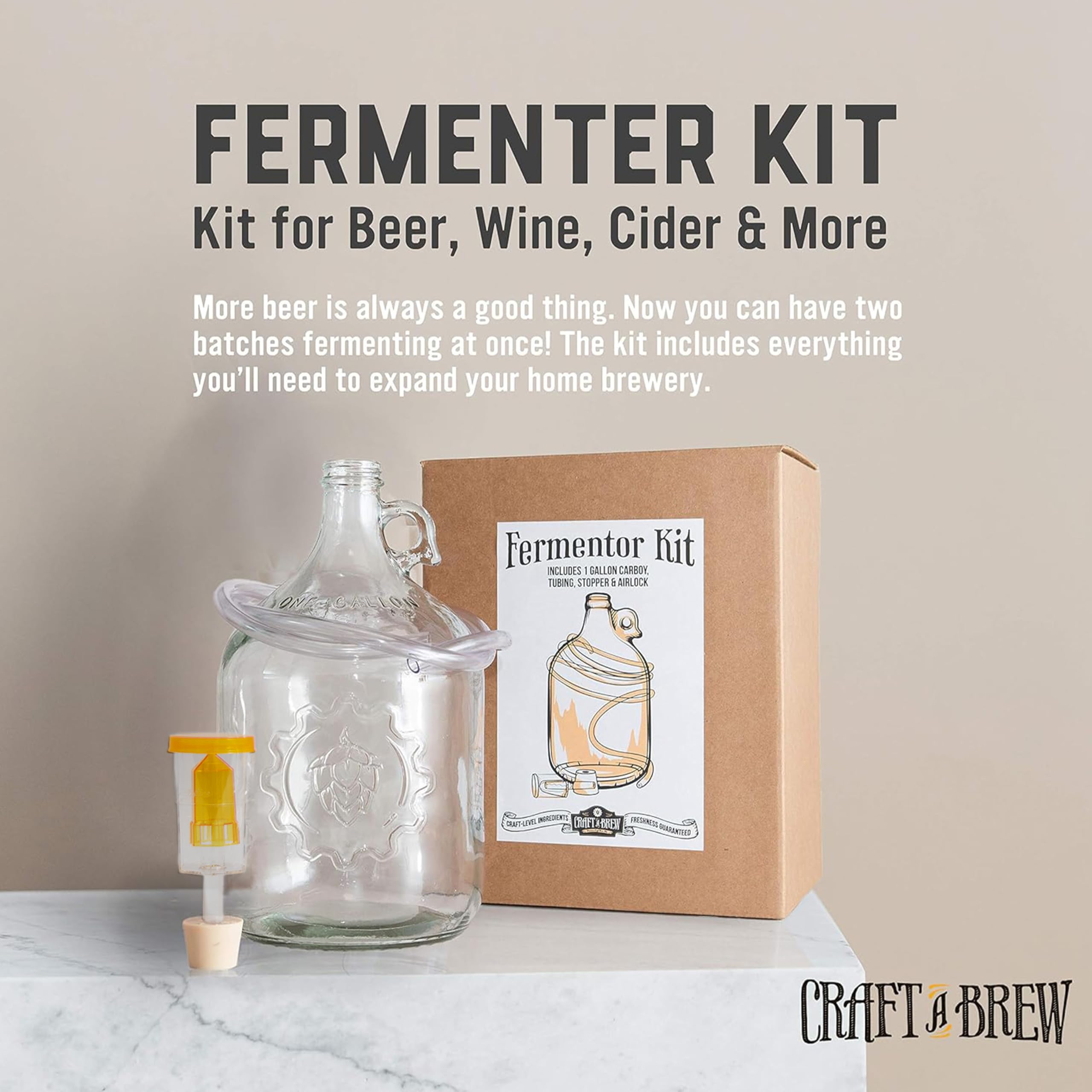 Craft A Brew tubo desahogo para gestionar desbordes sin estrés