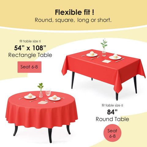 Mantel rojo para banquetes Craft And Party, ideal para cubrir buffets
