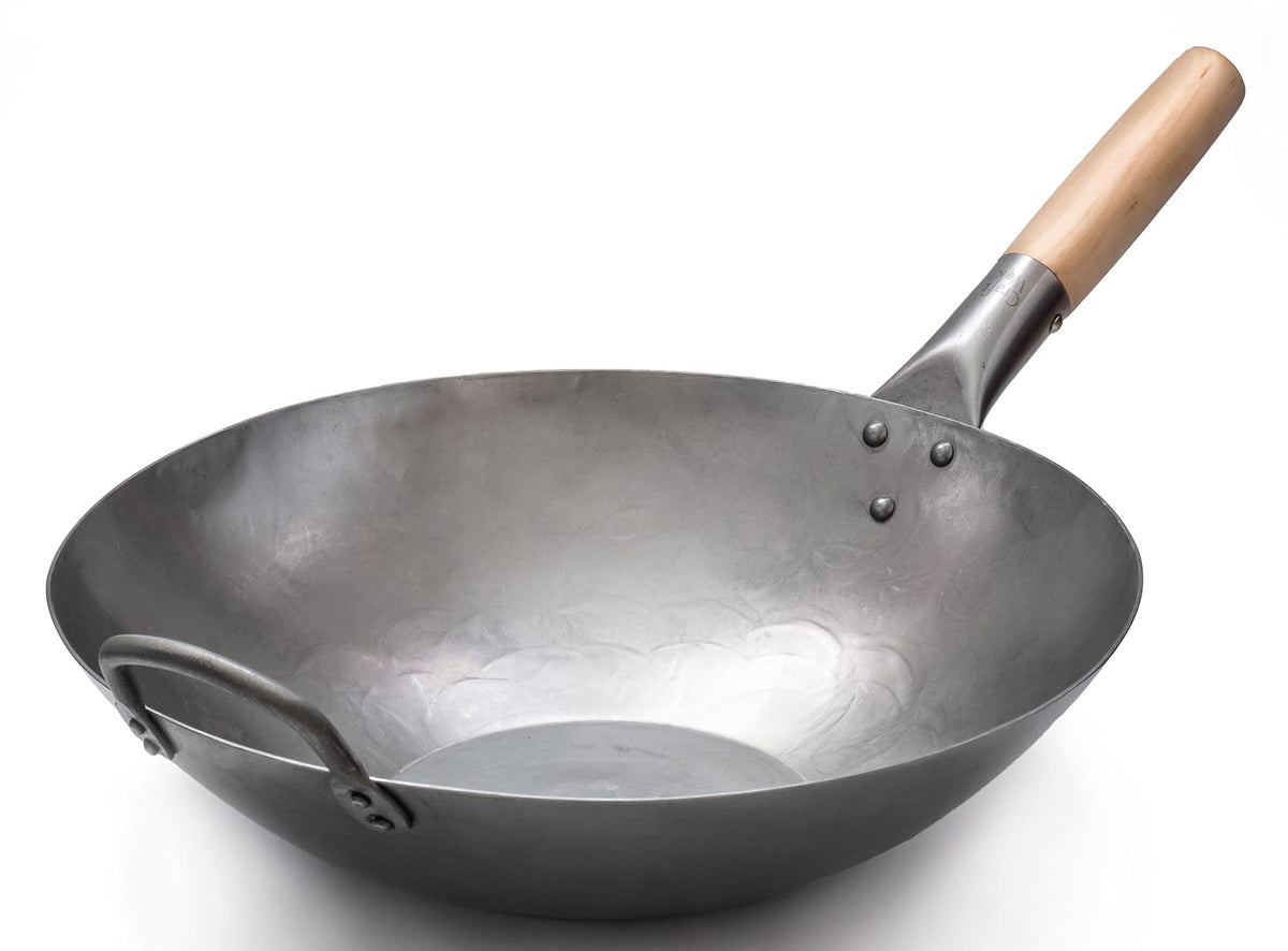 Craft Wok Pow con fondo plano de 14 pulgadas, ideal para cocinas eléctricas.