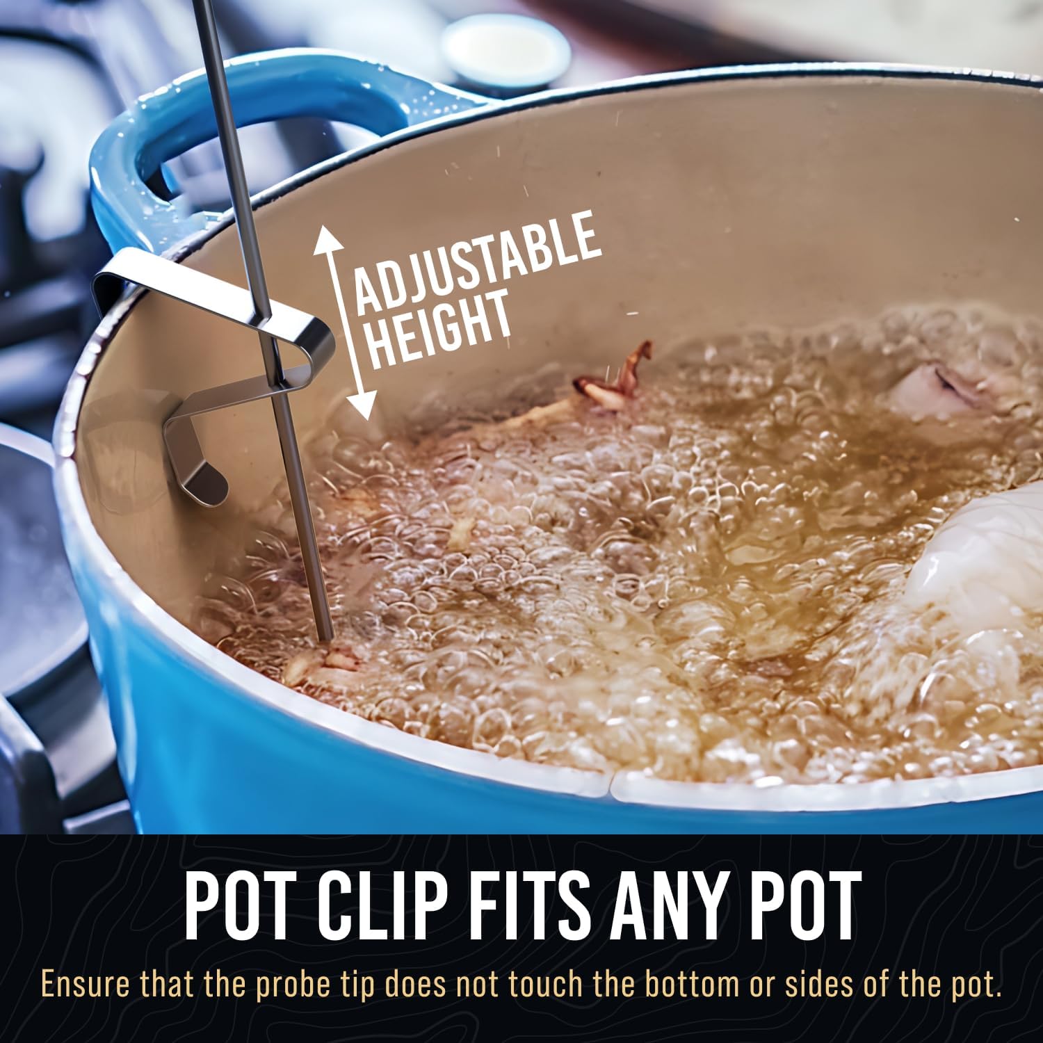 Termómetro de cocina Craft911, lectura precisa para carnes y horneados.