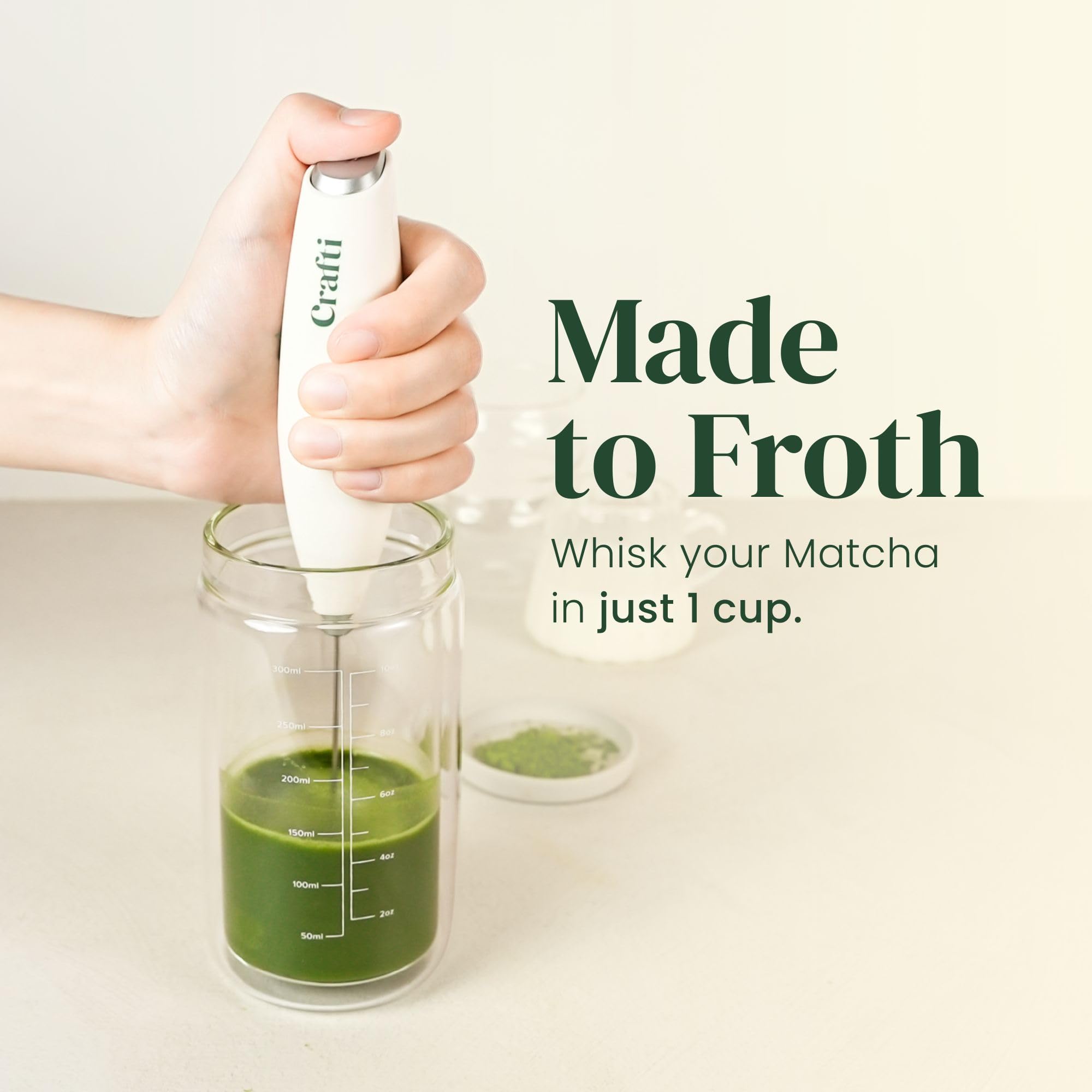 Crafti Slow Sippin, diseño minimalista en vidrio que combina con cualquier espacio.