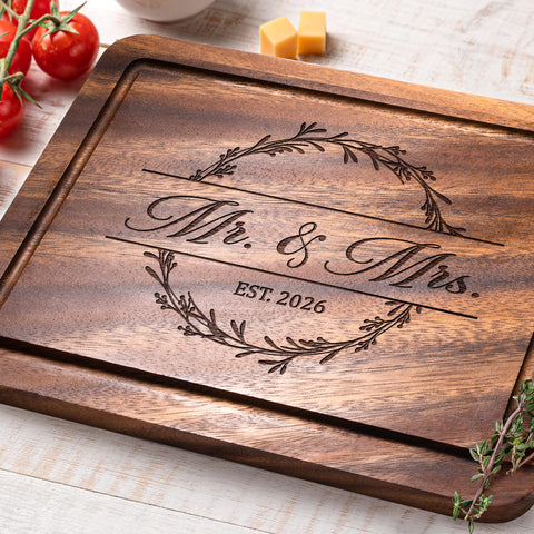 Craftique detalle grabado Sr y Sra, regalo con significado para parejas.