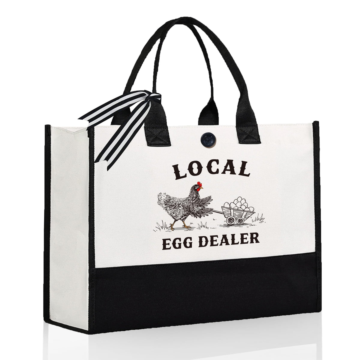 Craftique gallinas carro huevos: bolso divertido para amantes de gallinas en el día a día.