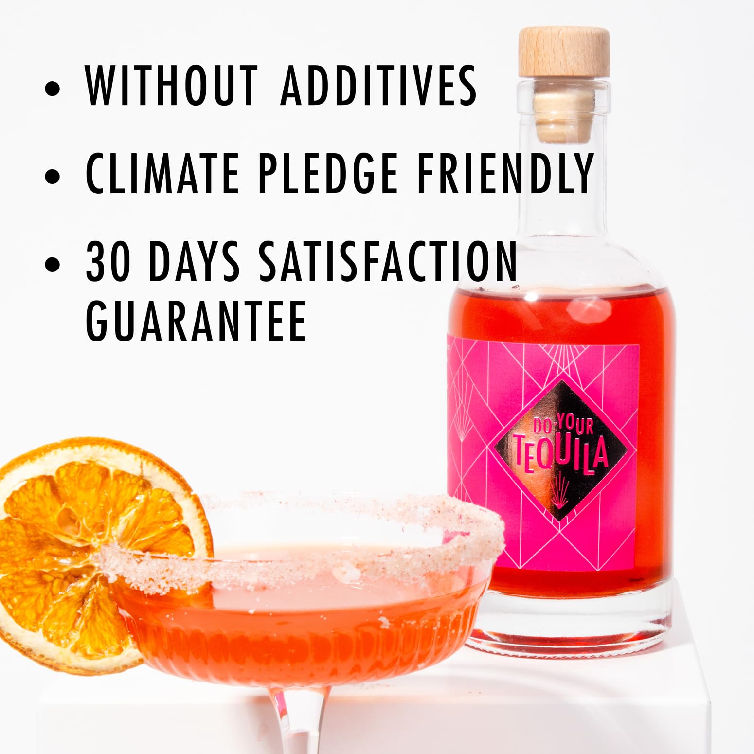 Craftly kit infusión tequila: folleto con tiempos de infusion y cantidades.