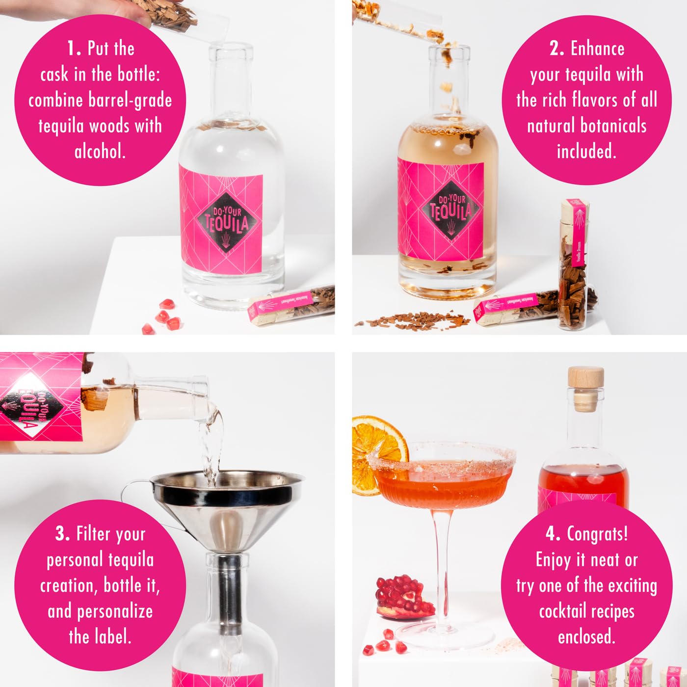 Craftly kit infusión tequila: caja regalo premium para sorprender.