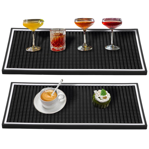 CRAFTY MIXOLOGIST alfombrilla de barra antideslizante, ideal para organizar bebidas.