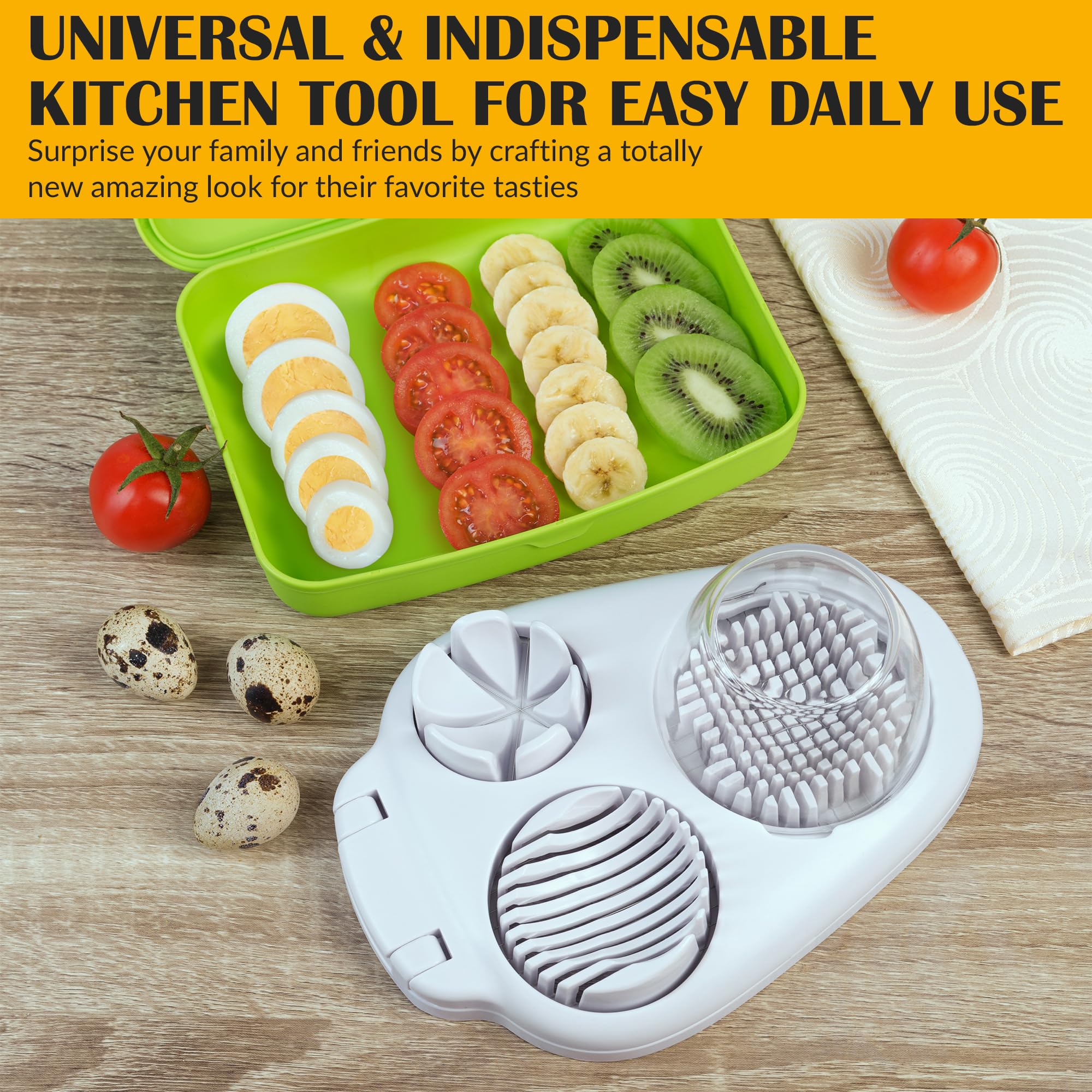 CraftyCrocodile herramienta universal para cortar fresas, champiñones, tomates y más