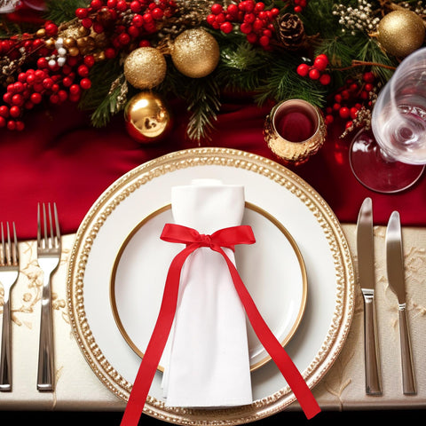 CraftyDream servilletero decoracion mesa navidad, ideal para bodas y eventos.