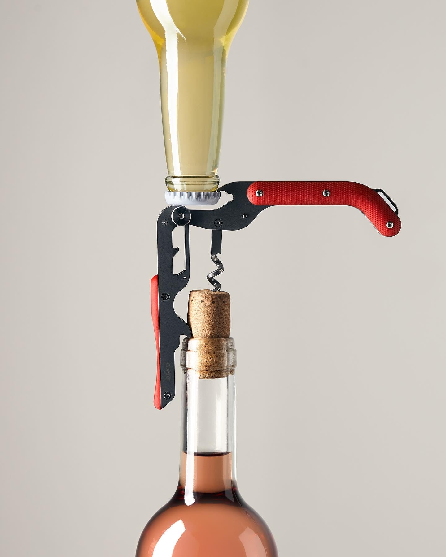 Craighill Best Wine Key, detalle del cortador de lámina para cortes limpios.