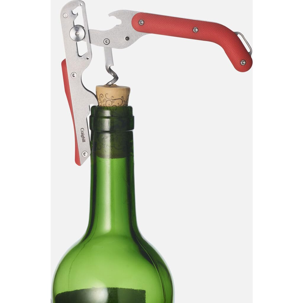 Craighill Best Wine Key, tamaño compacto, cabe en la mano para transporte.