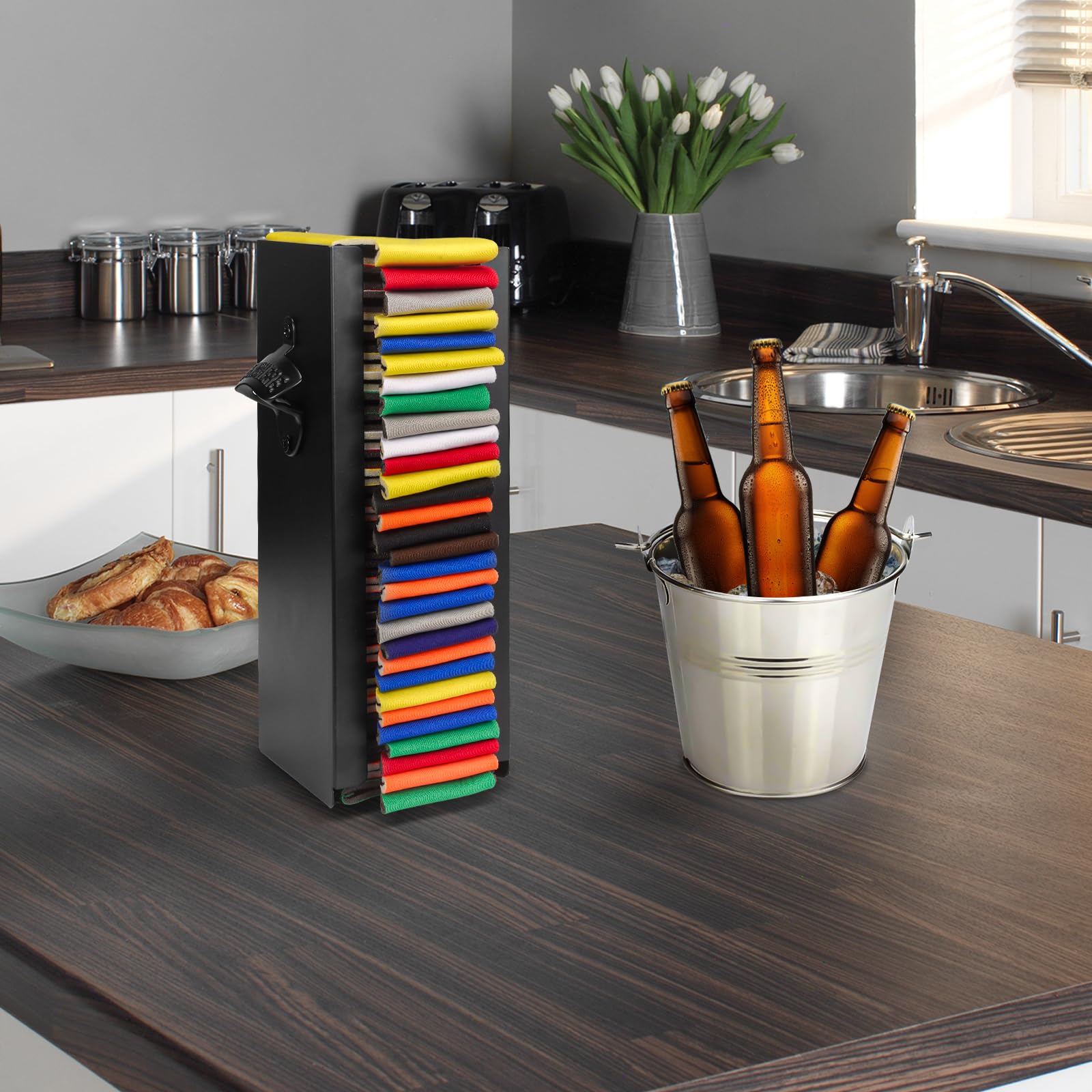 CRAKTH porta-latas para escritorio, ideal para la barra del hogar