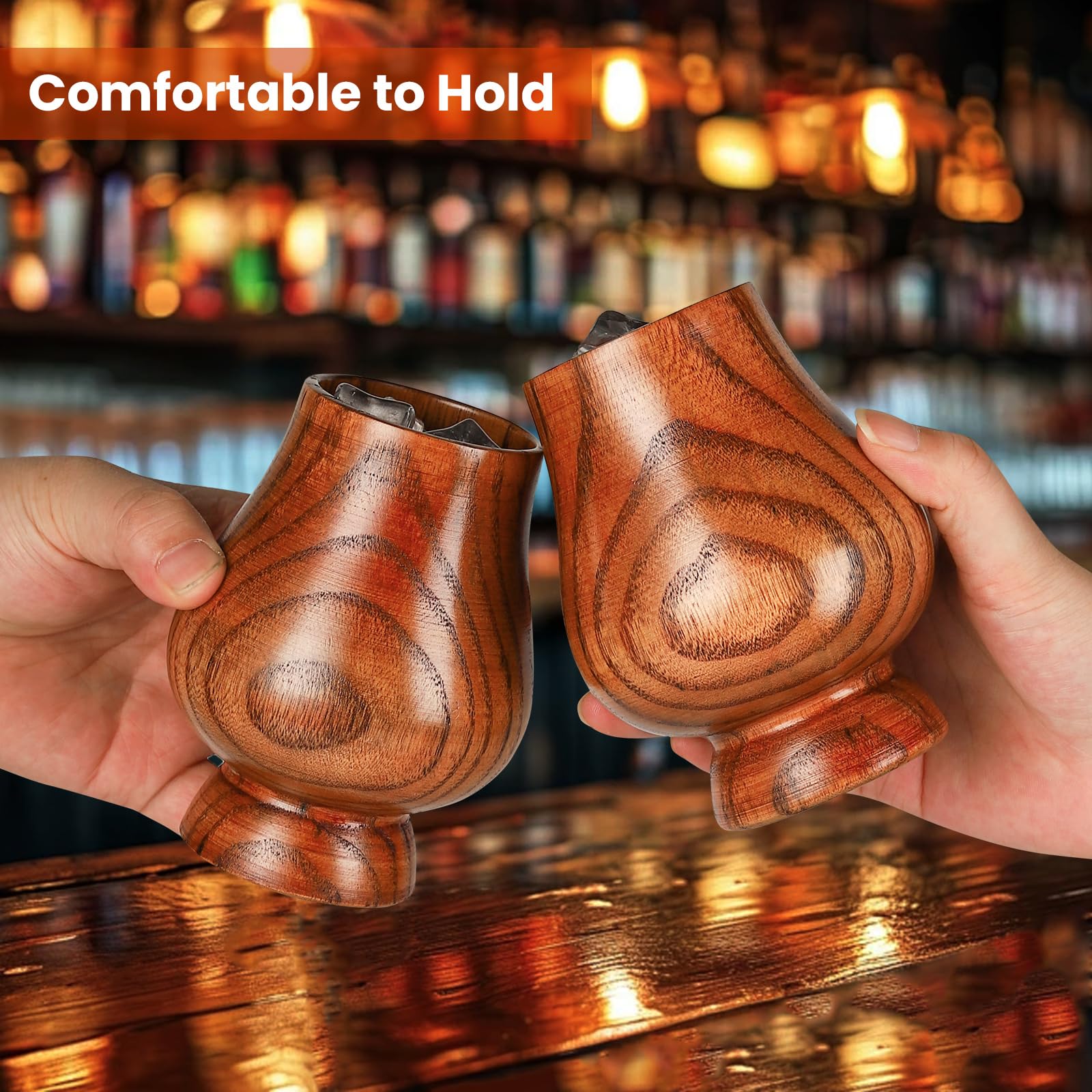 CRAKTH regalo whisky de madera, detalle perfecto para ocasiones