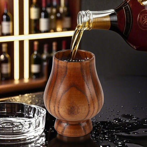 CRAKTH vaso whisky de madera, uso con whisky americano