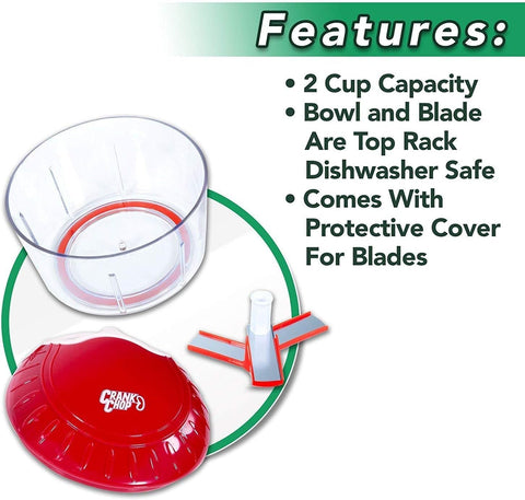 Crank Chop Original ideal para guacamole y salsas frescas.